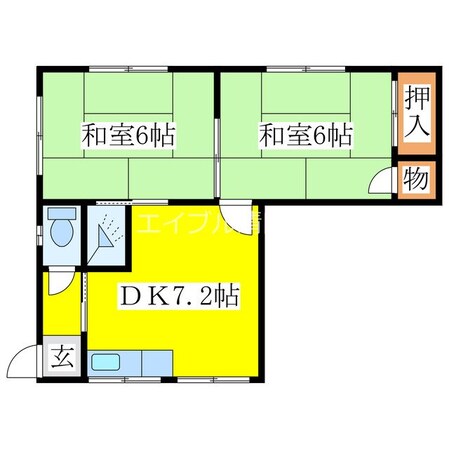 平岡１－２APの物件間取画像